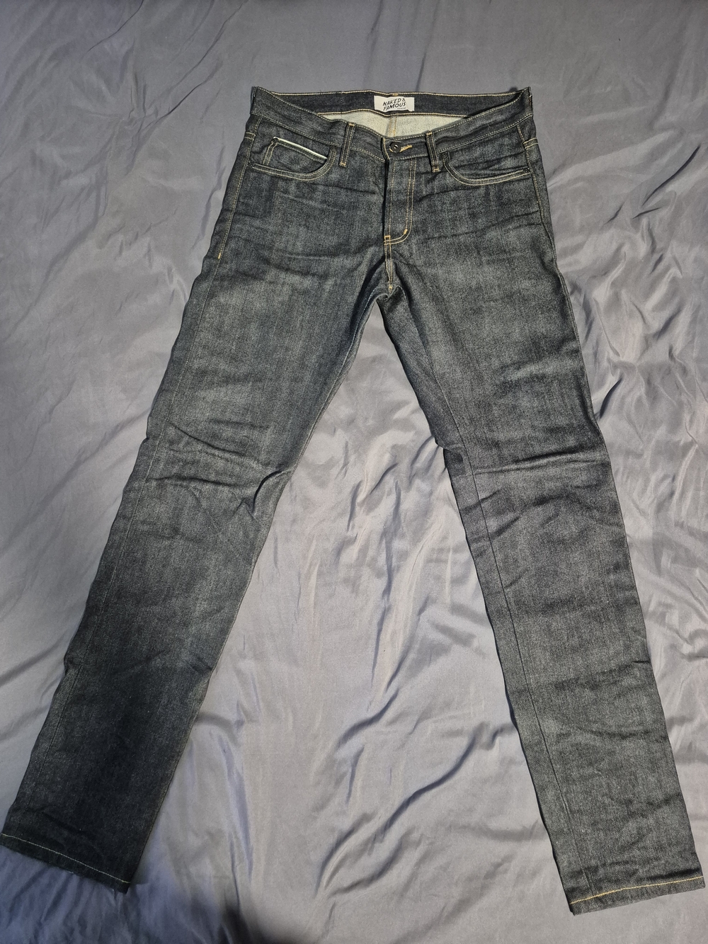 Naked & Famous Denim Guardian Kevlar Selvedge Super Guy Slim Taper Raw Jeans